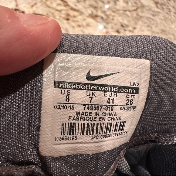 Nike Hyperdunk wolf Gray camo men’s size 8 high top shoe sneaker hi top 2015 - Picture 9 of 10